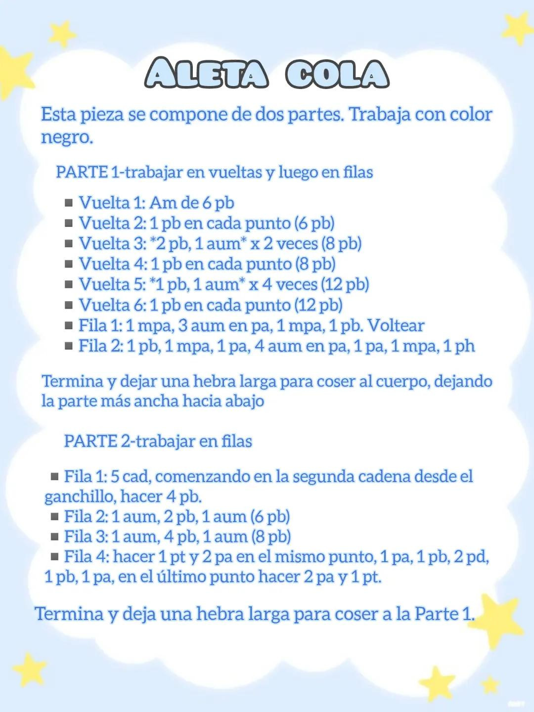 Patrón de Amigurumi de Orca Gratis para Principiantes