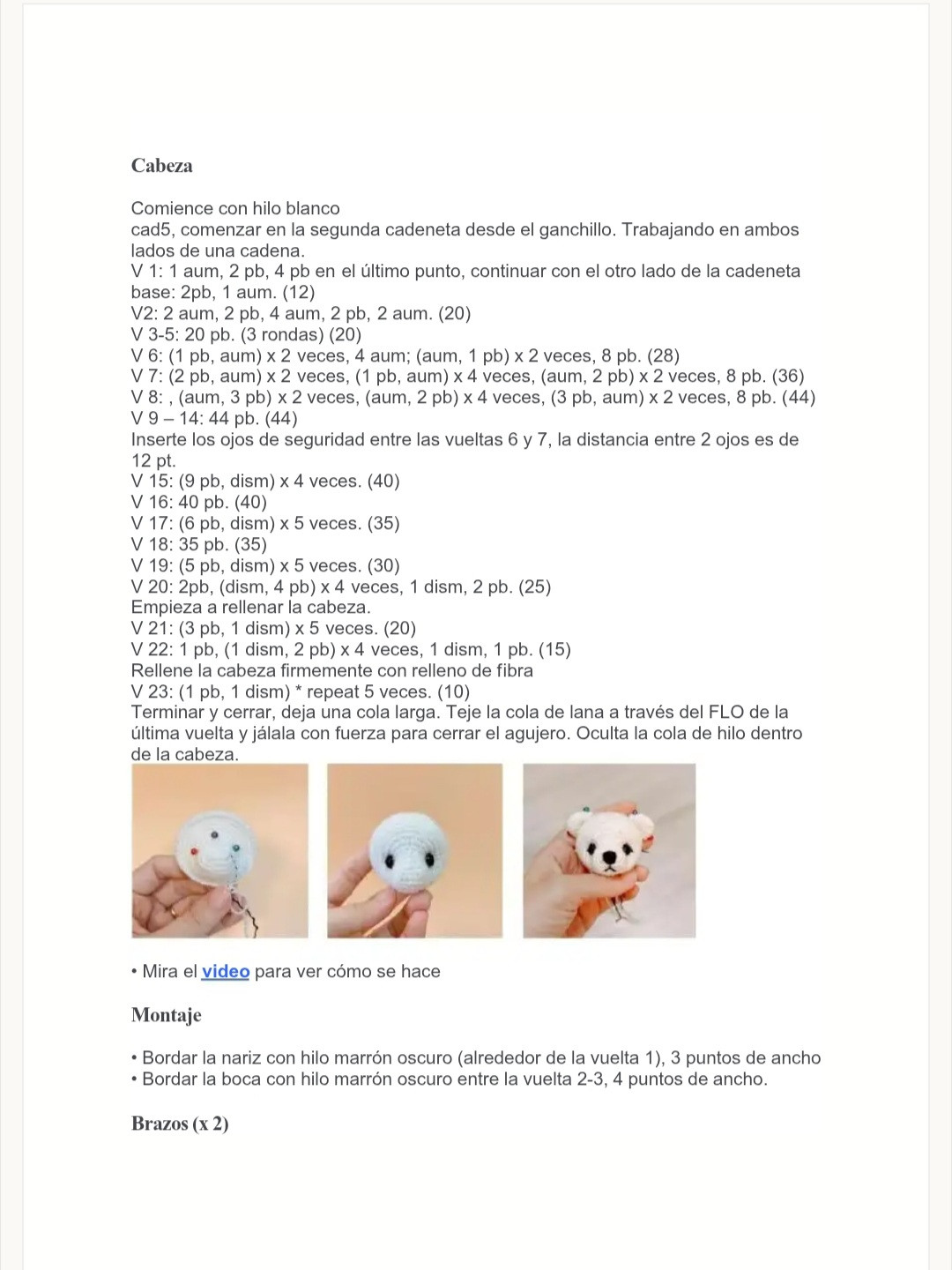 Patrón de Amigurumi de Osito con Corazón: Fácil y Gratis en PDF