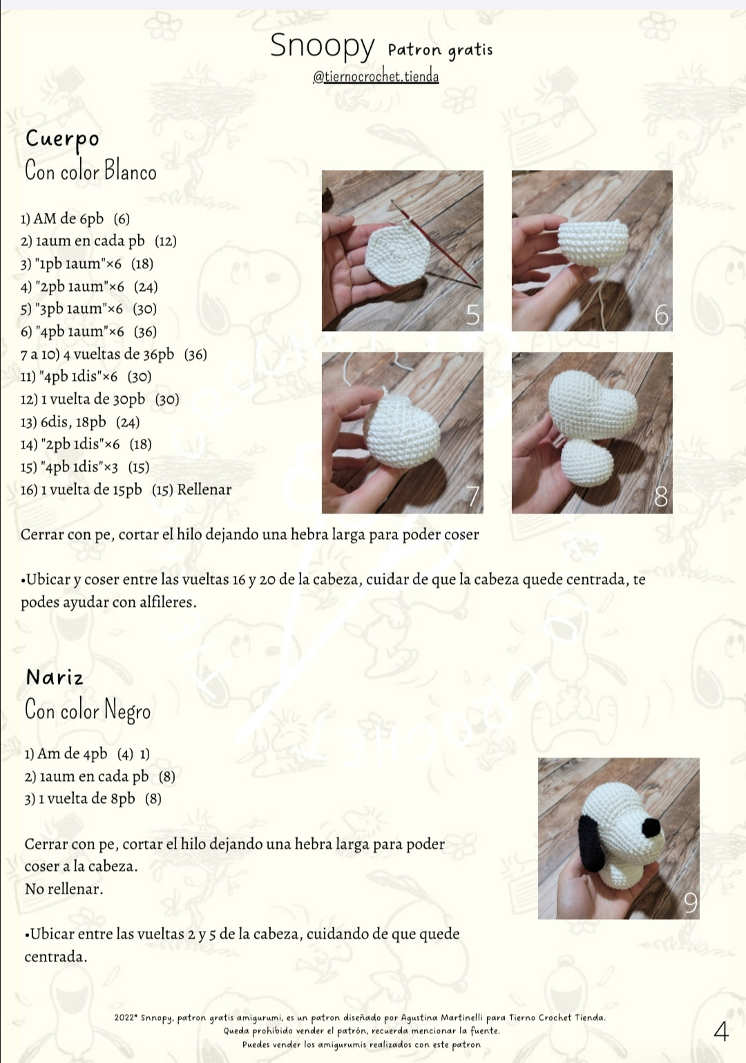 Patrón de amigurumi de perro con corazón rojo, gratis y adorable