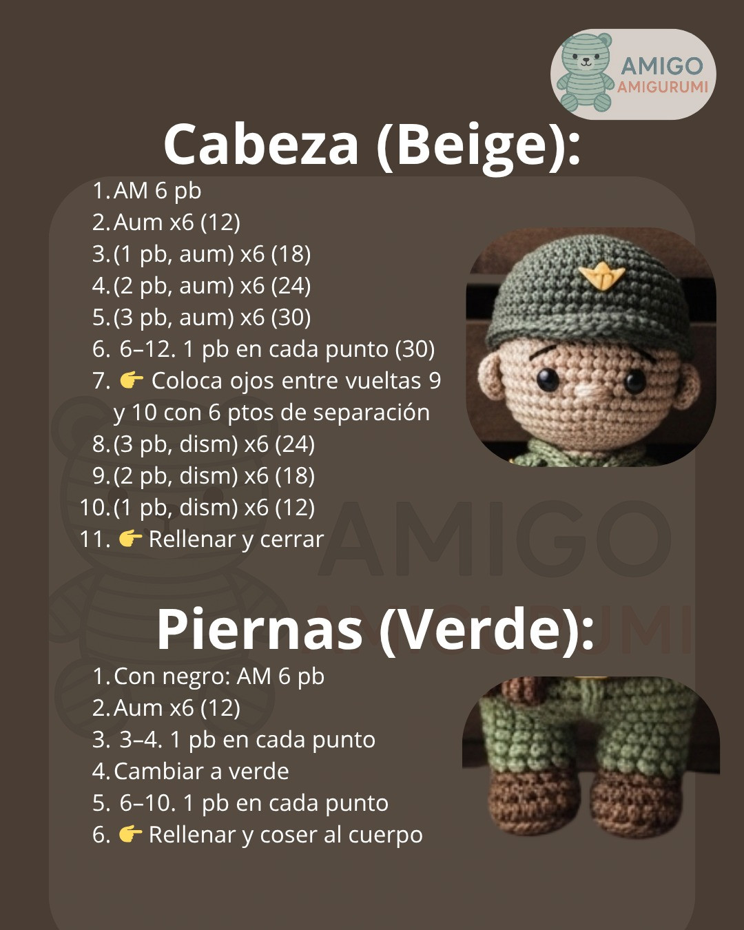 Patrón de Amigurumi de Soldados: Crea Tu Propio Ejército de Muñecos