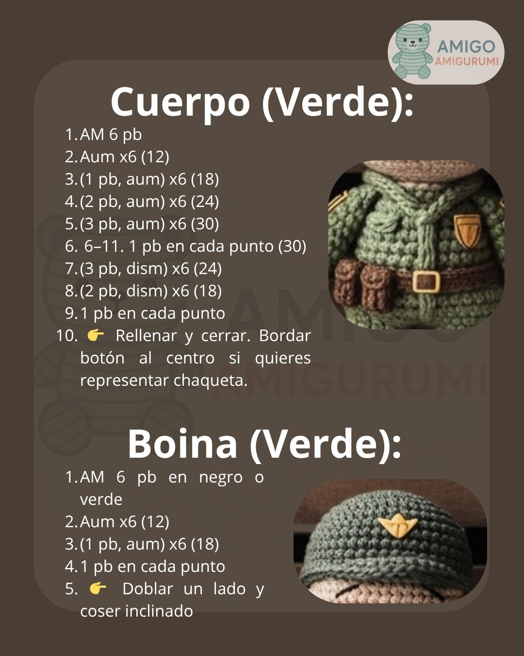 Patrón de Amigurumi de Soldados: Crea Tu Propio Ejército de Muñecos