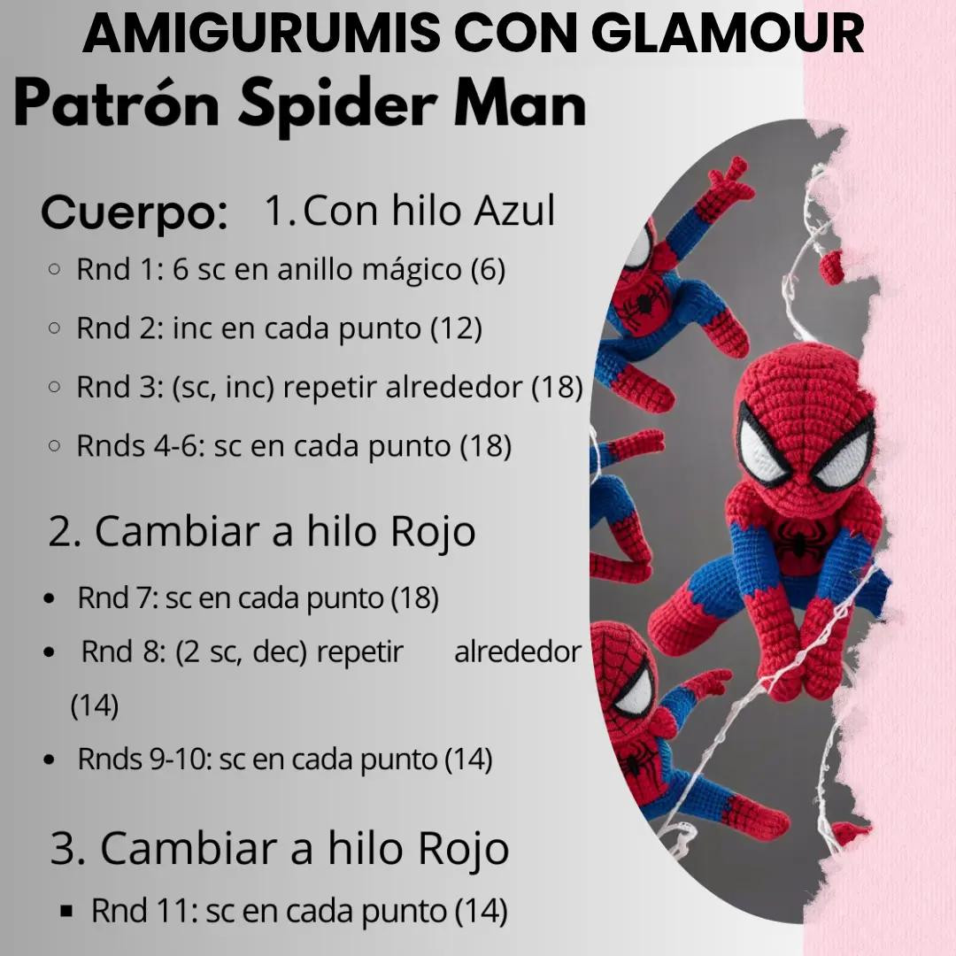 Patrón de Amigurumi de Spider-Man: Guía Completa para Tejedores