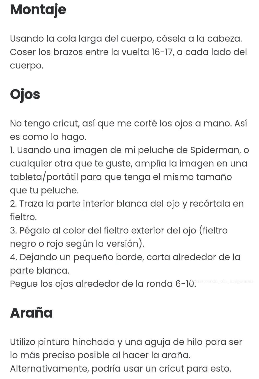 Patrón de amigurumi de Spider-Man para tejedores creativos