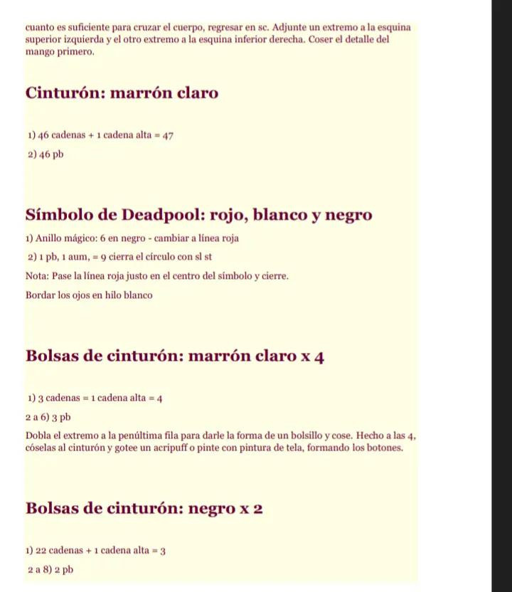 Patrón de amigurumi de superhéroe rojo con instrucciones detalladas