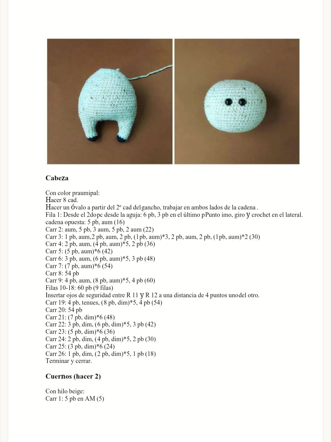 Patrón de Amigurumi de Toro Adorable con Bufanda Crochet