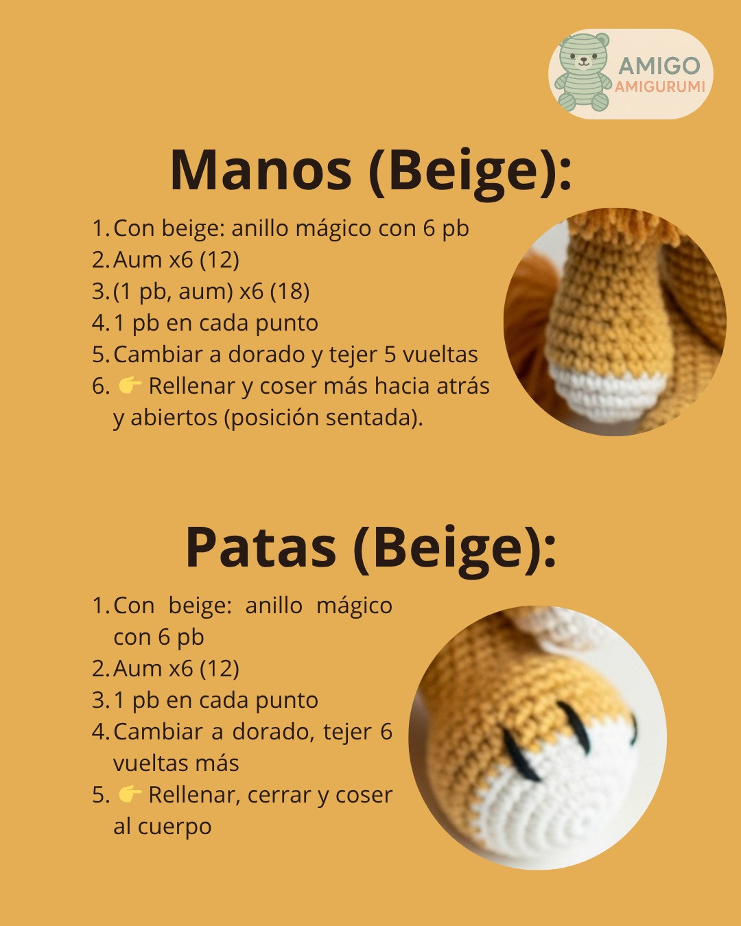Patrón de amigurumi del Rey León para crochet creativo