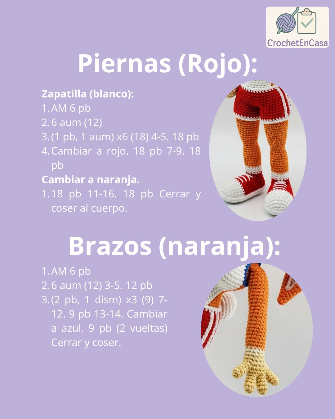 Patrón de amigurumi detallado para crear a Lola Bunny en crochet.