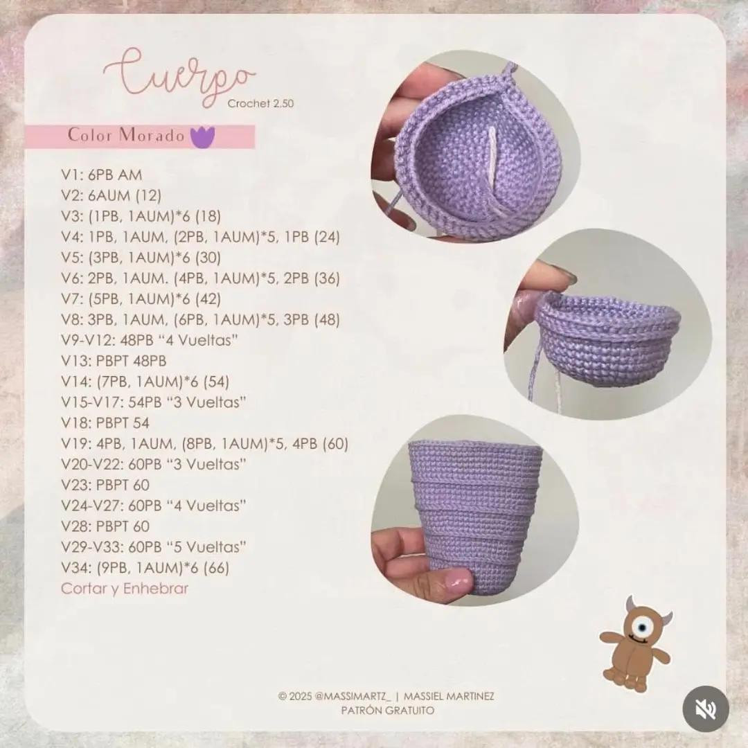 Patrón de amigurumi: Disfraz de Boo con detalles adorables