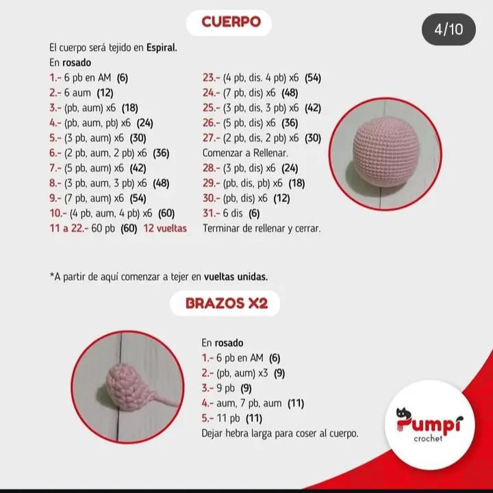 Patrón de Amigurumi Gratis: Crea un Cleffa Adorable