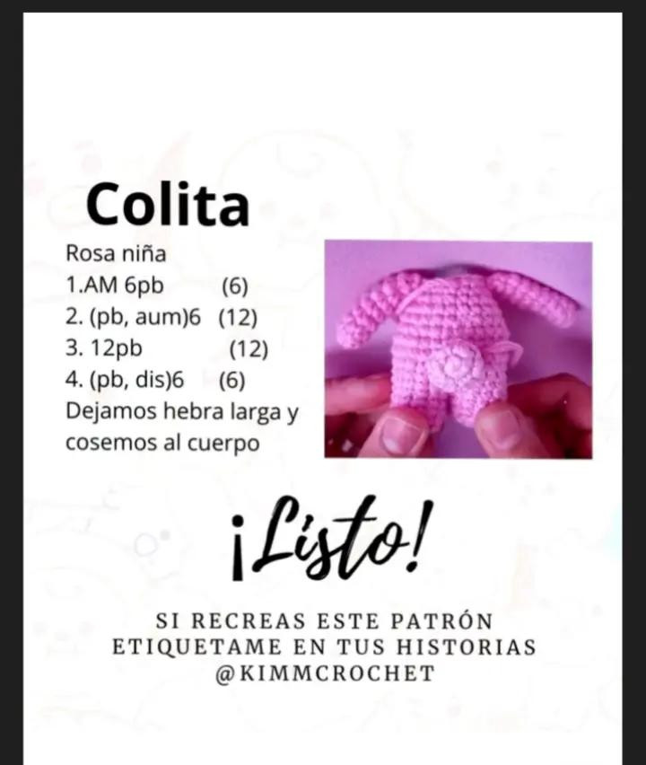 Patrón de amigurumi gratis: muñeco de crochet con orejas de conejo.