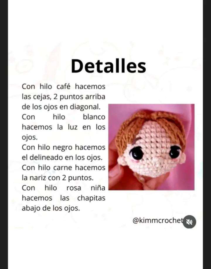 Patrón de amigurumi gratis: muñeco de crochet con orejas de conejo.