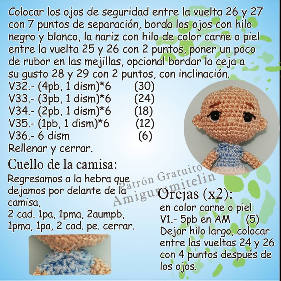 Patrón de Amigurumi Gratis para Crear a J-Hope de BTS