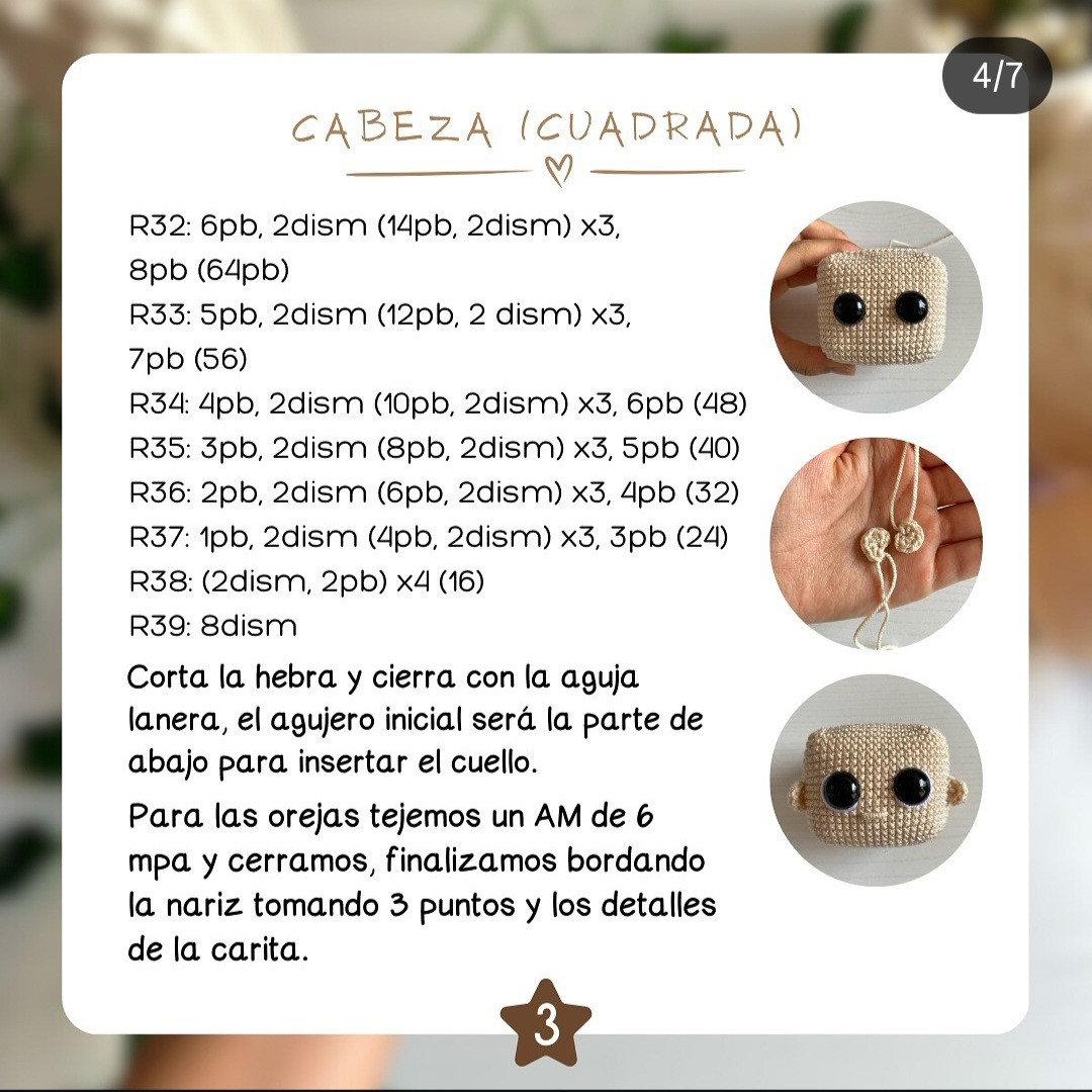 Patrón de amigurumi gratis para crear cuerpo base adorable.