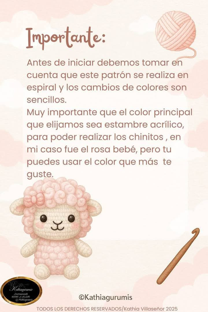 Patrón de amigurumi gratis para tejer una ovejita adorable.
