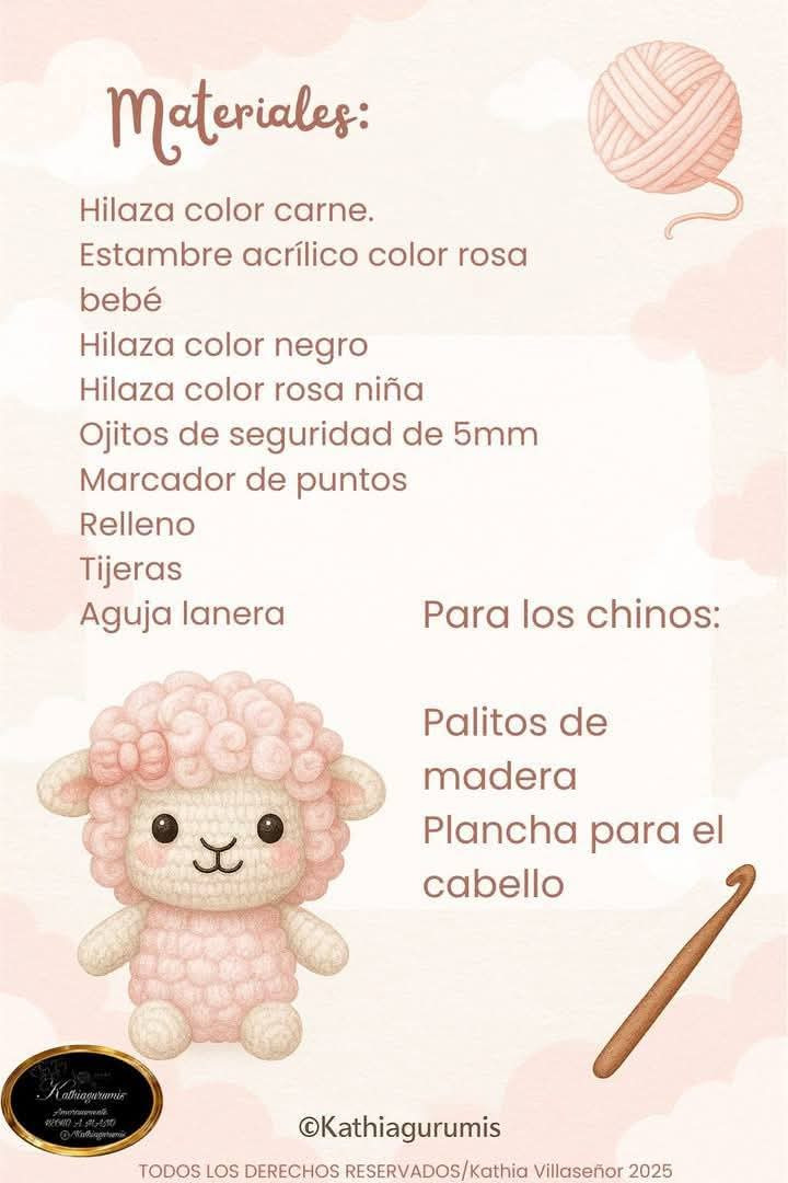 Patrón de amigurumi gratis para tejer una ovejita adorable.