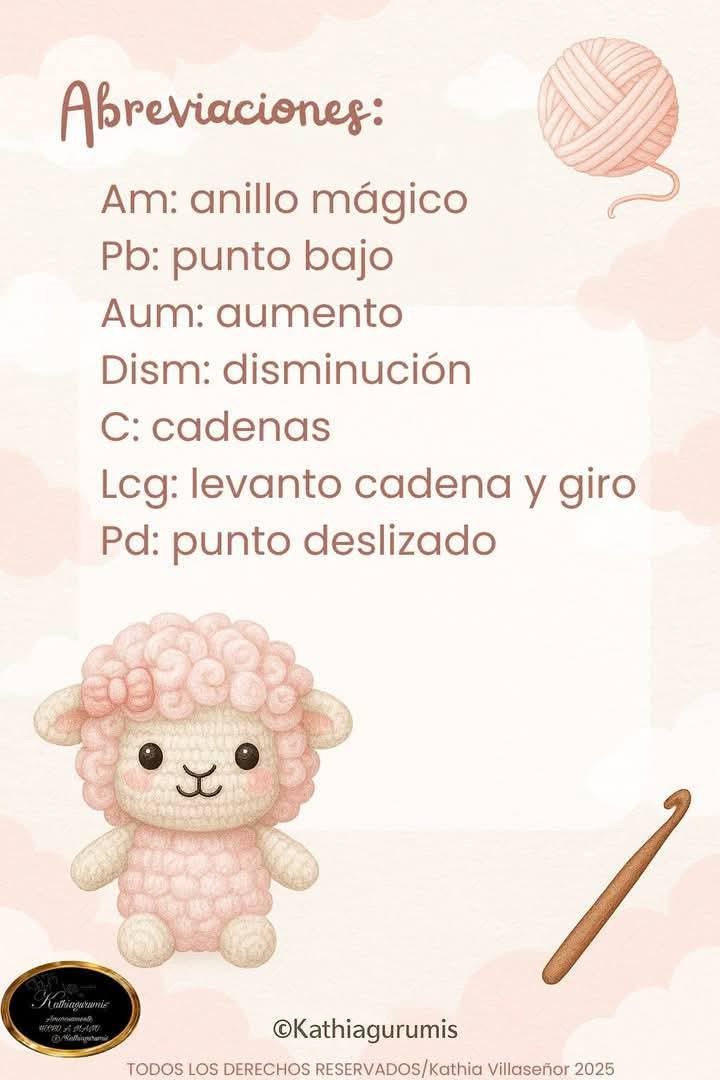 Patrón de amigurumi gratis para tejer una ovejita adorable.