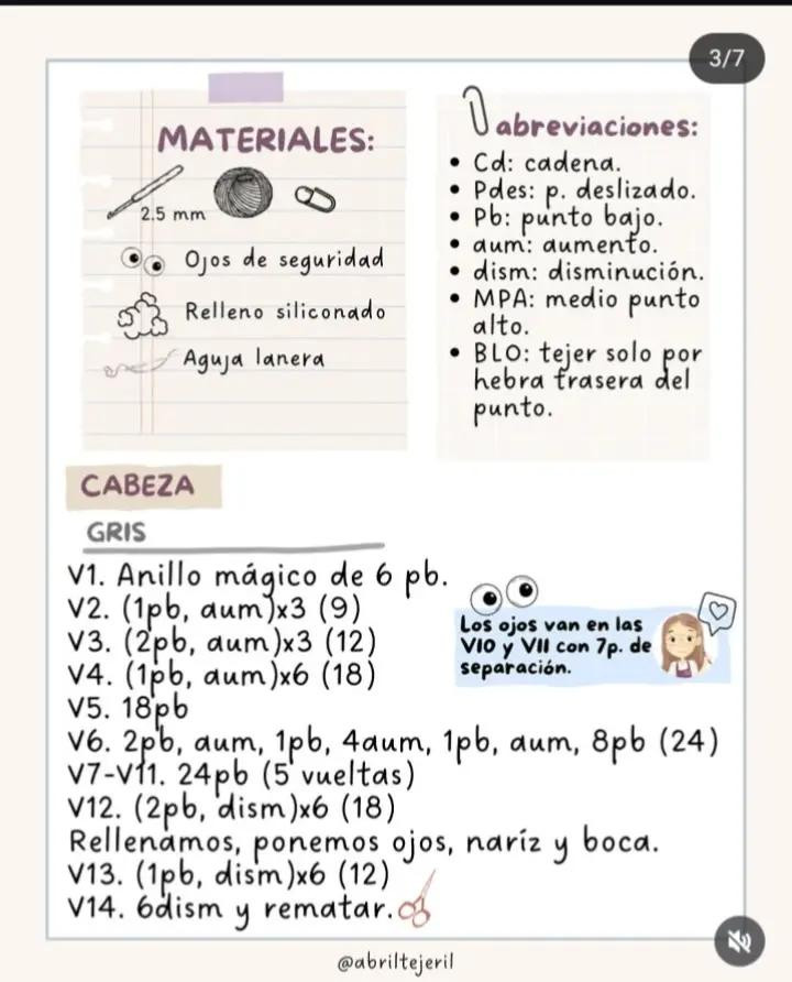 Patrón de amigurumi gratis: Ratón Pérez con bufanda y mochila