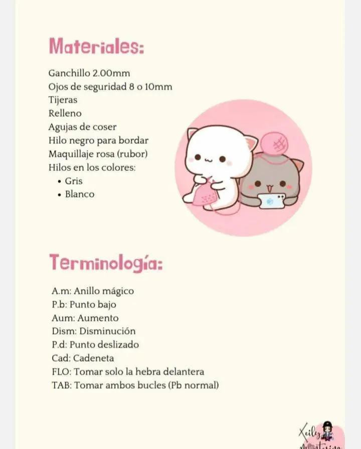 Patrón de amigurumi gratis: tiernos gatitos para principiantes