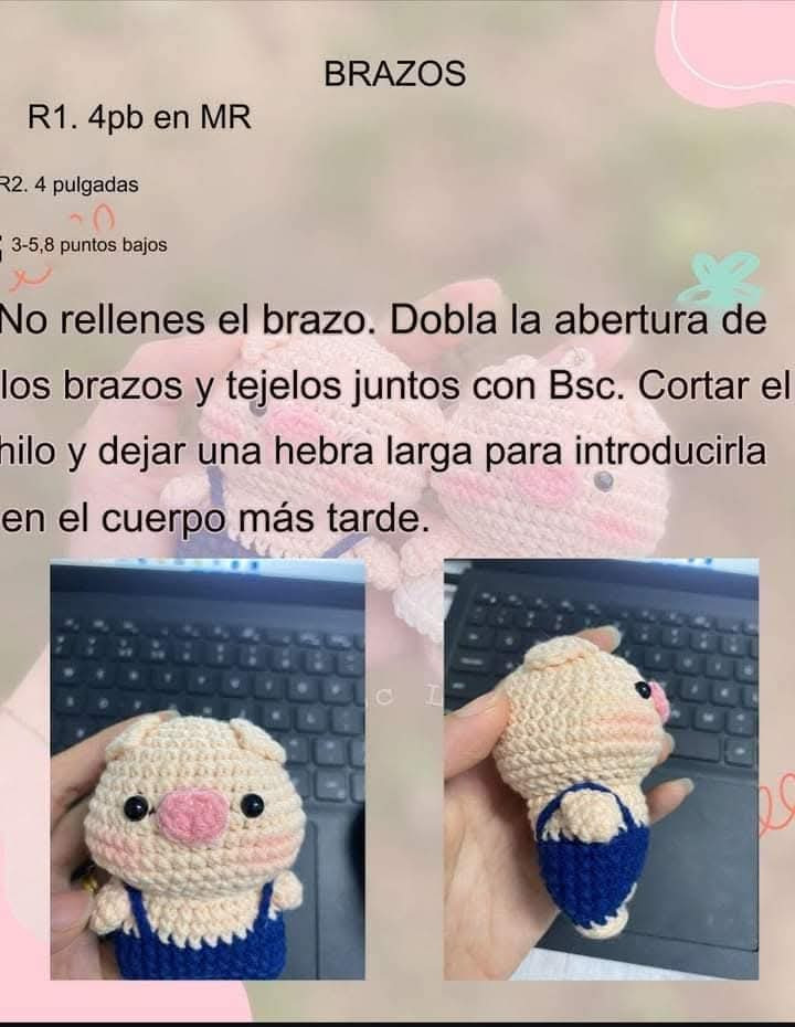 Patrón de amigurumi gratuito: Cerditos adorables para tejer