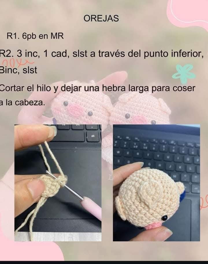 Patrón de amigurumi gratuito: Cerditos adorables para tejer