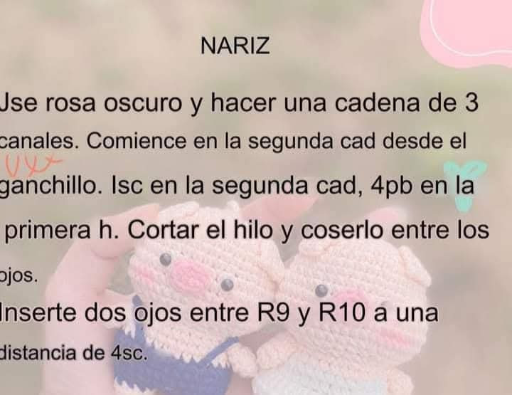 Patrón de amigurumi gratuito: Cerditos adorables para tejer