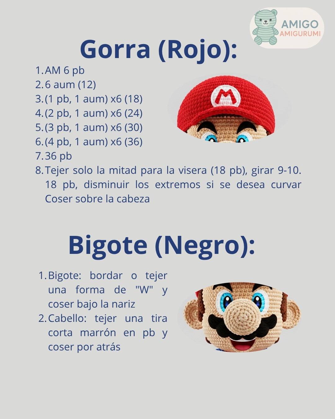 Patrón de amigurumi inspirado en Mario Bros, ideal para fans del crochet.