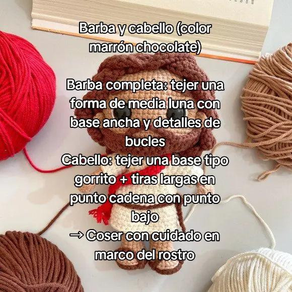 Patrón de Amigurumi: Jesús de Amor, Nivel Intermedio, 20-25 cm