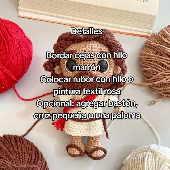 Patrón de Amigurumi: Jesús de Amor, Nivel Intermedio, 20-25 cm