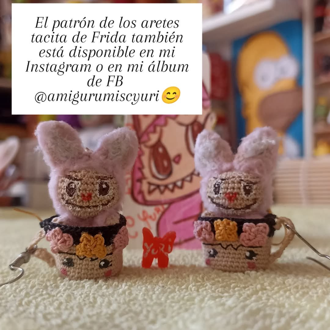 Patrón de Amigurumi: Lindos Aretes Labubu para Crear