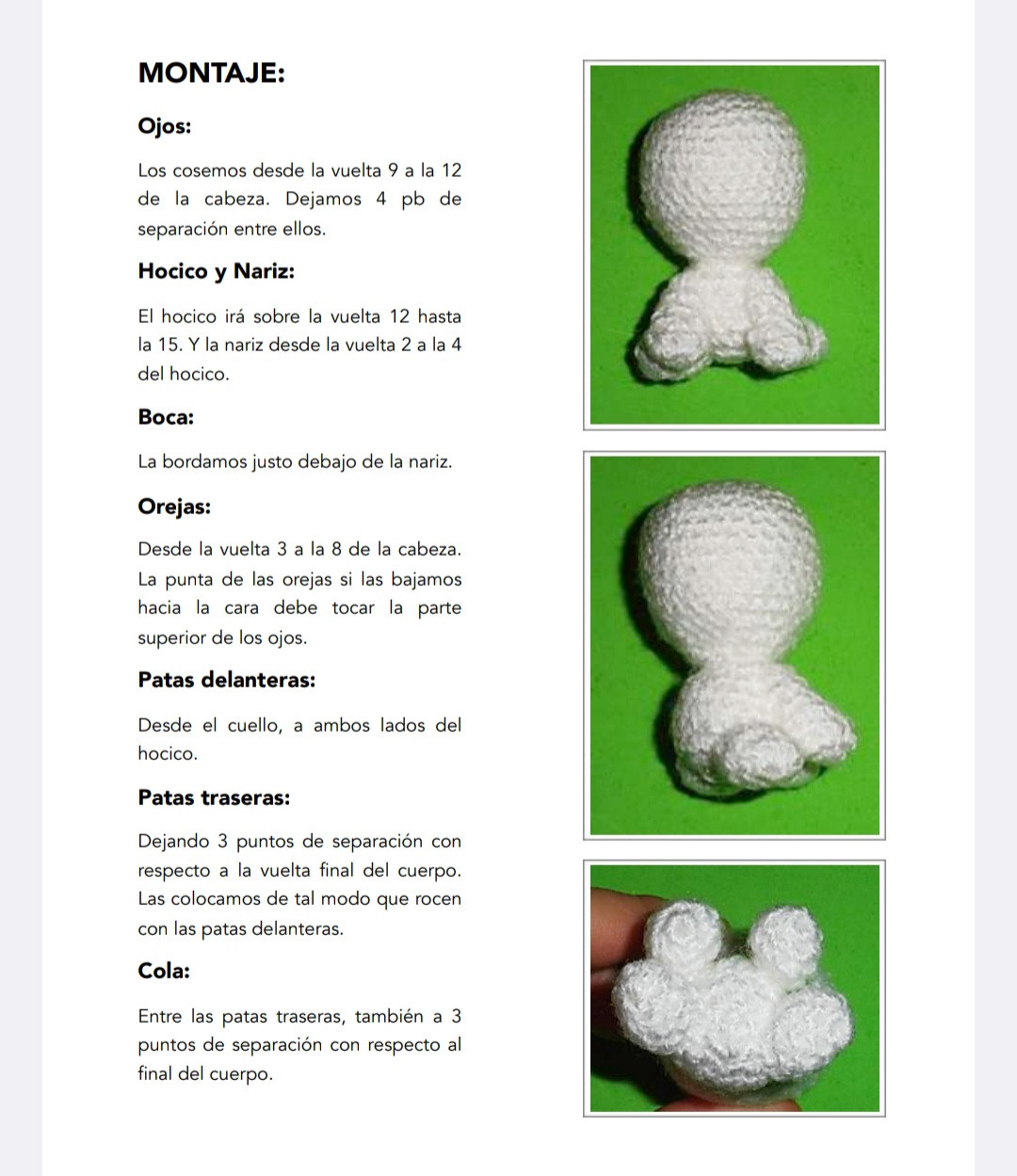Patrón de Amigurumi: Llavero de Perro Blanco