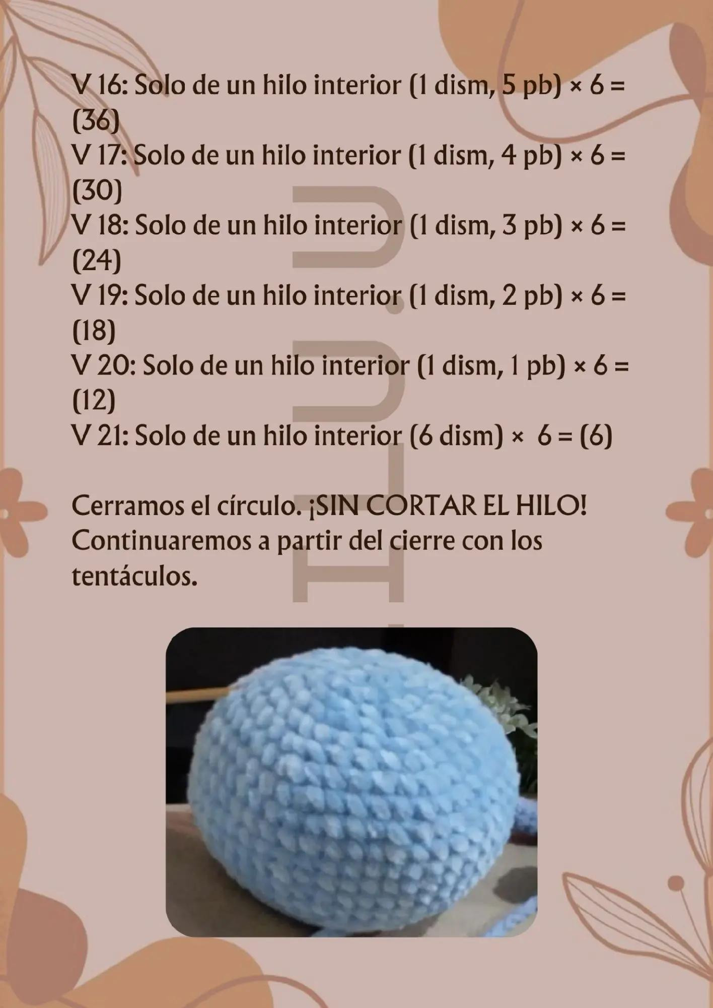 Patrón de Amigurumi: Medusa Azul Suave para Principiantes