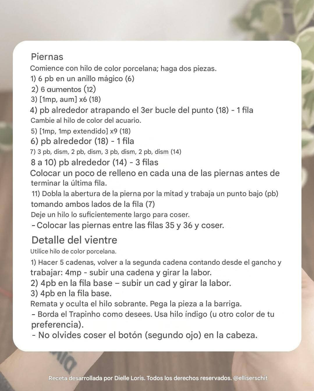 Patrón de Amigurumi: Oso de Trapo con Receta Gratuita