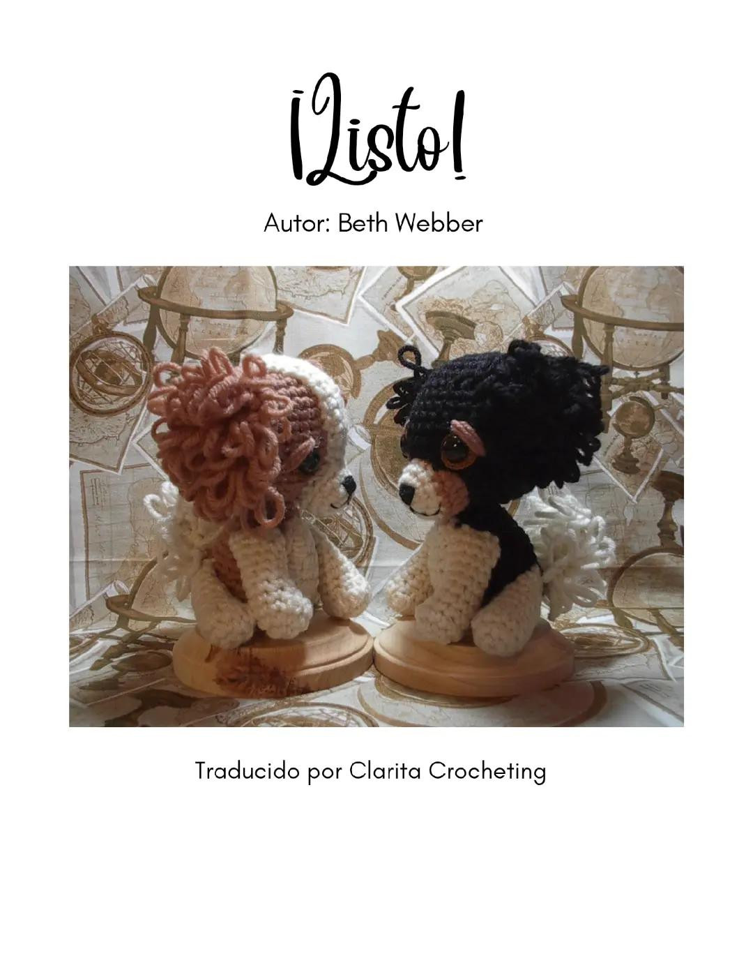 Patrón de Amigurumi: Perros Cavalier King Charles Spaniel