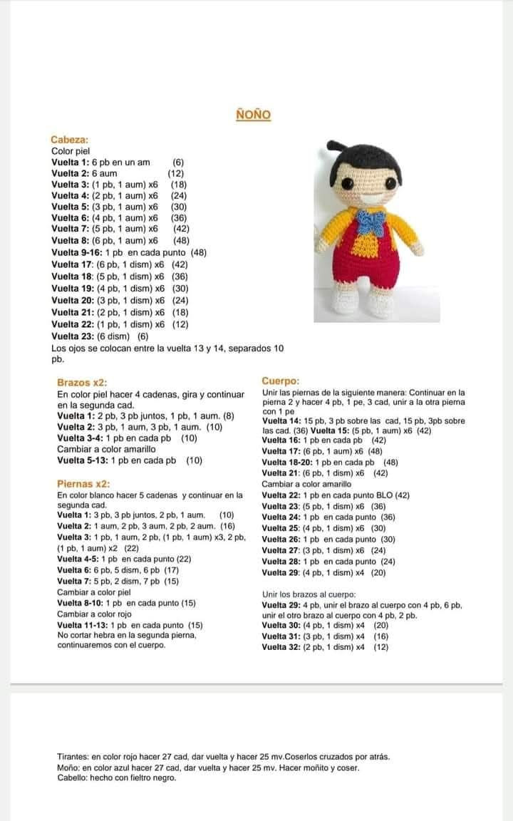 Patrón de Amigurumi: Personajes del Chavo del Ocho con Instrucciones Detalladas