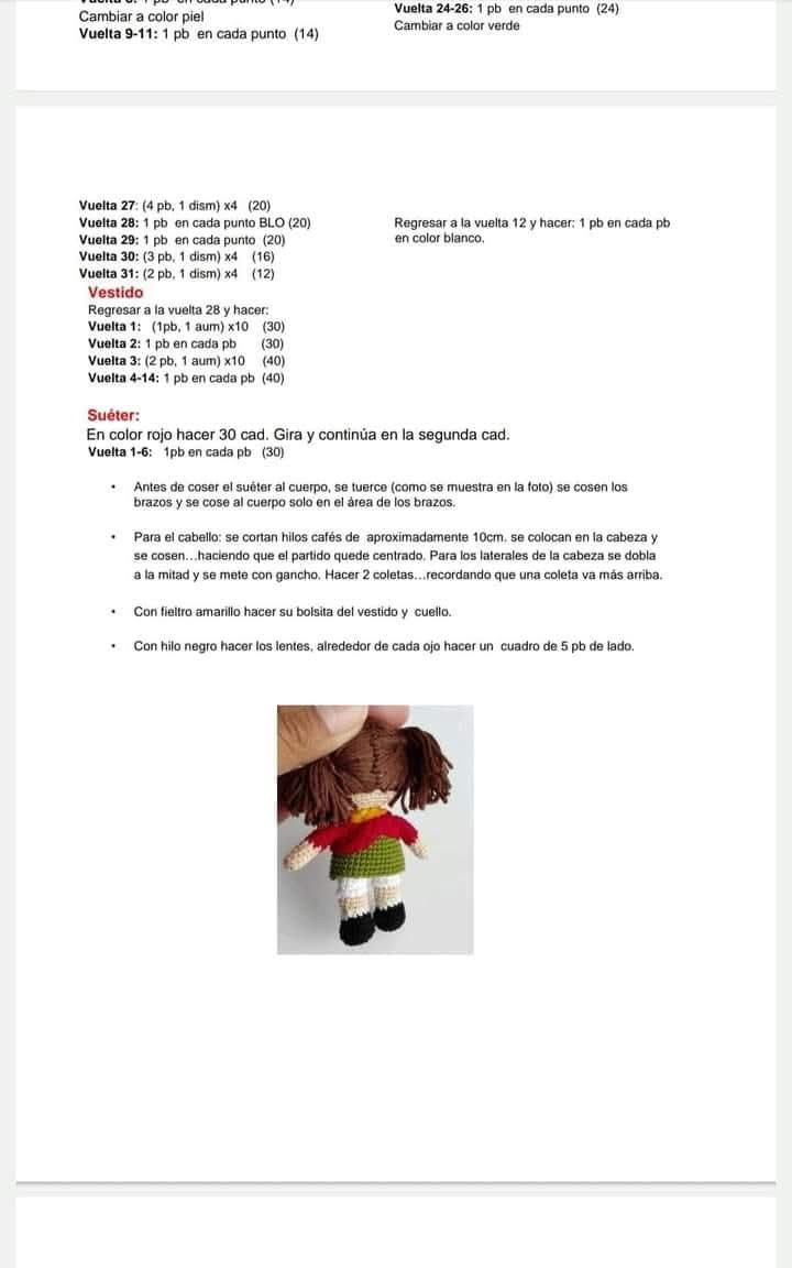Patrón de Amigurumi: Personajes del Chavo del Ocho con Instrucciones Detalladas