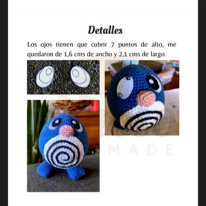 Patrón de Amigurumi: Poliwag Adorable para Tejer en Casa