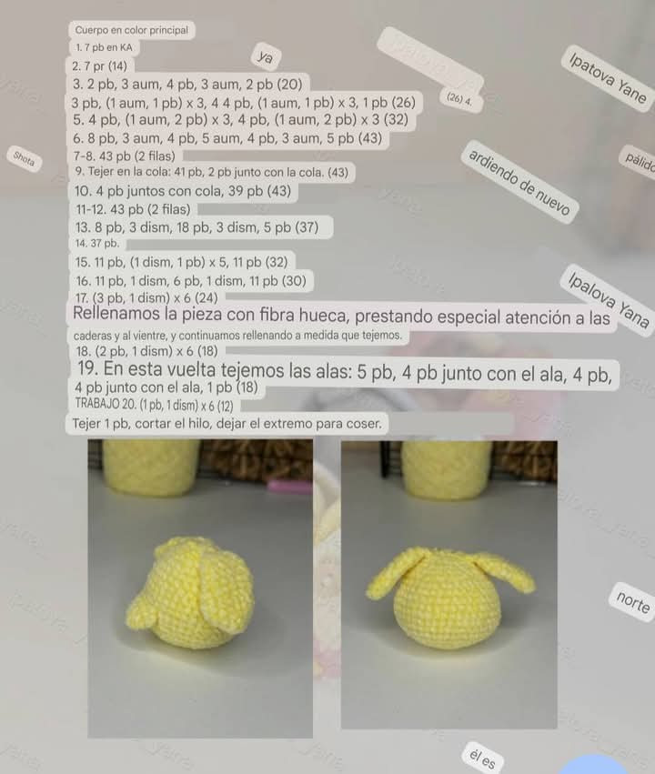Patrón de Amigurumi: Pollitos en Huevos Sorpresa