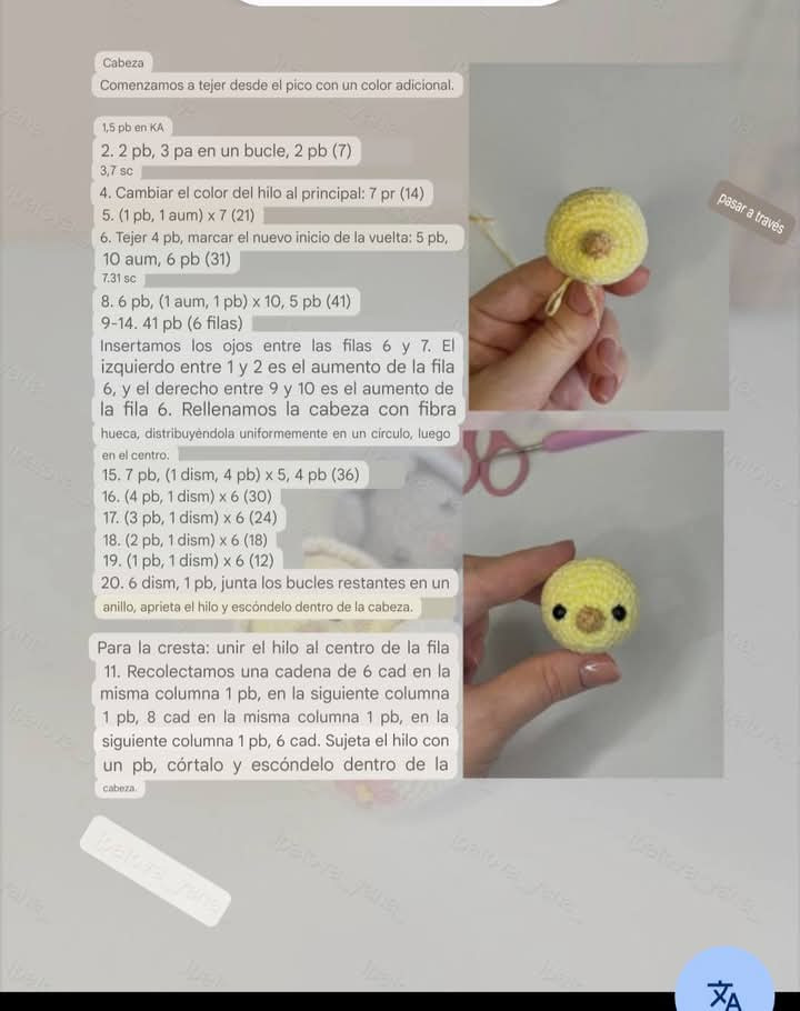 Patrón de Amigurumi: Pollitos en Huevos Sorpresa