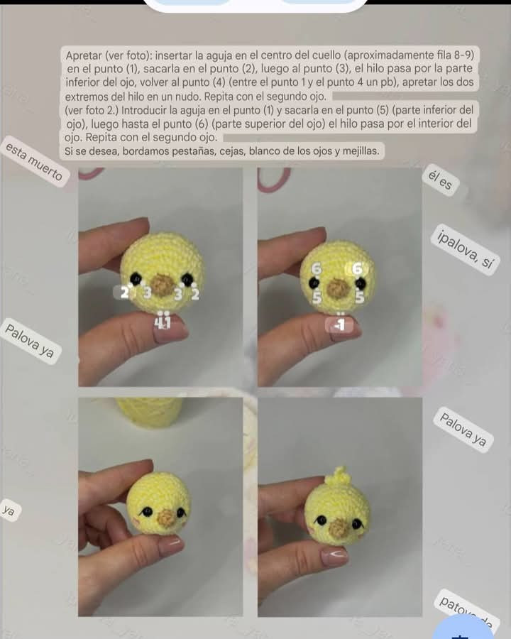 Patrón de Amigurumi: Pollitos en Huevos Sorpresa