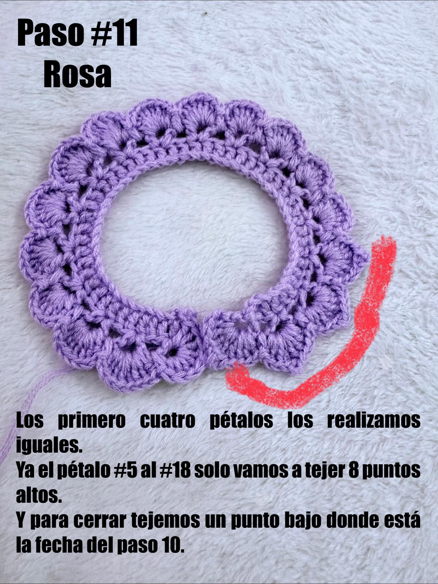 Patrón de Amigurumi: Rosa en Maceta con Corazón