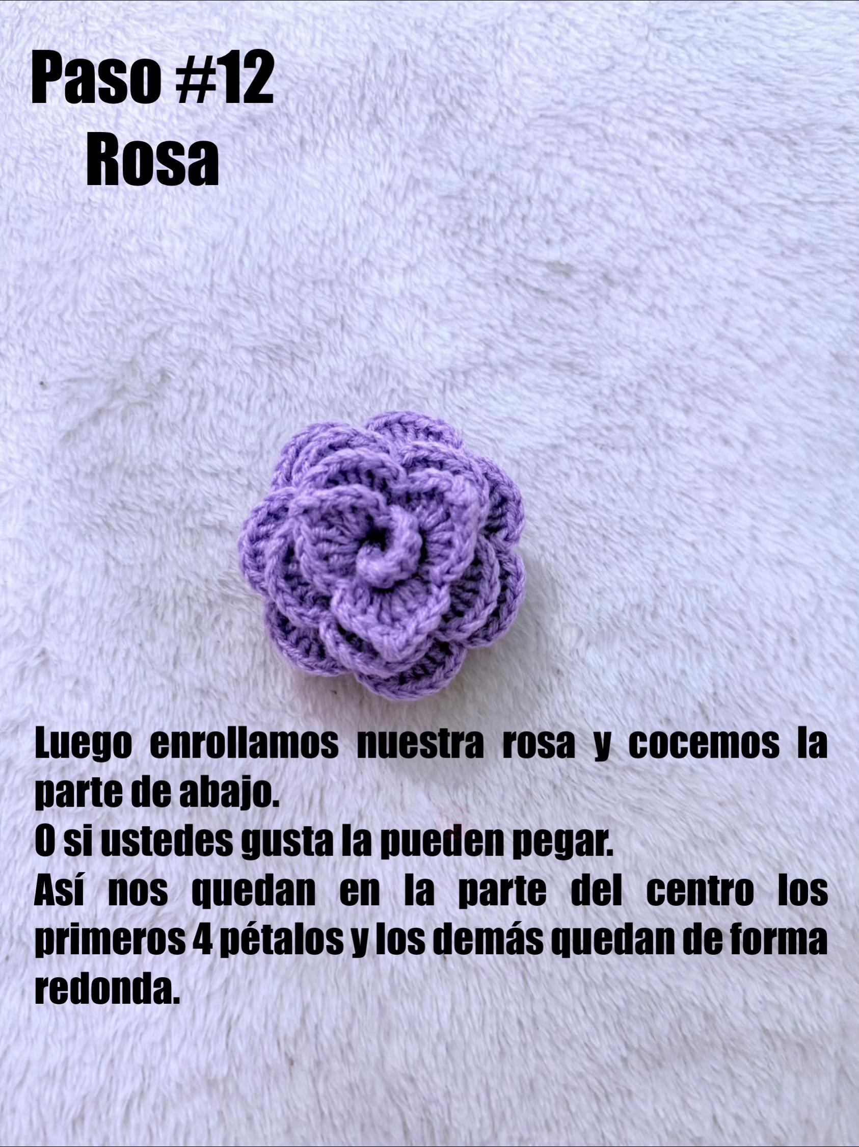 Patrón de Amigurumi: Rosa en Maceta con Corazón