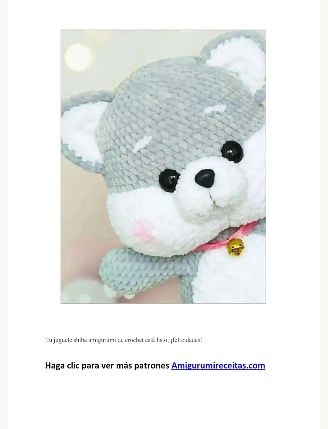 Patrón de Amigurumi Shiba Inu en PDF - Descarga Gratuita