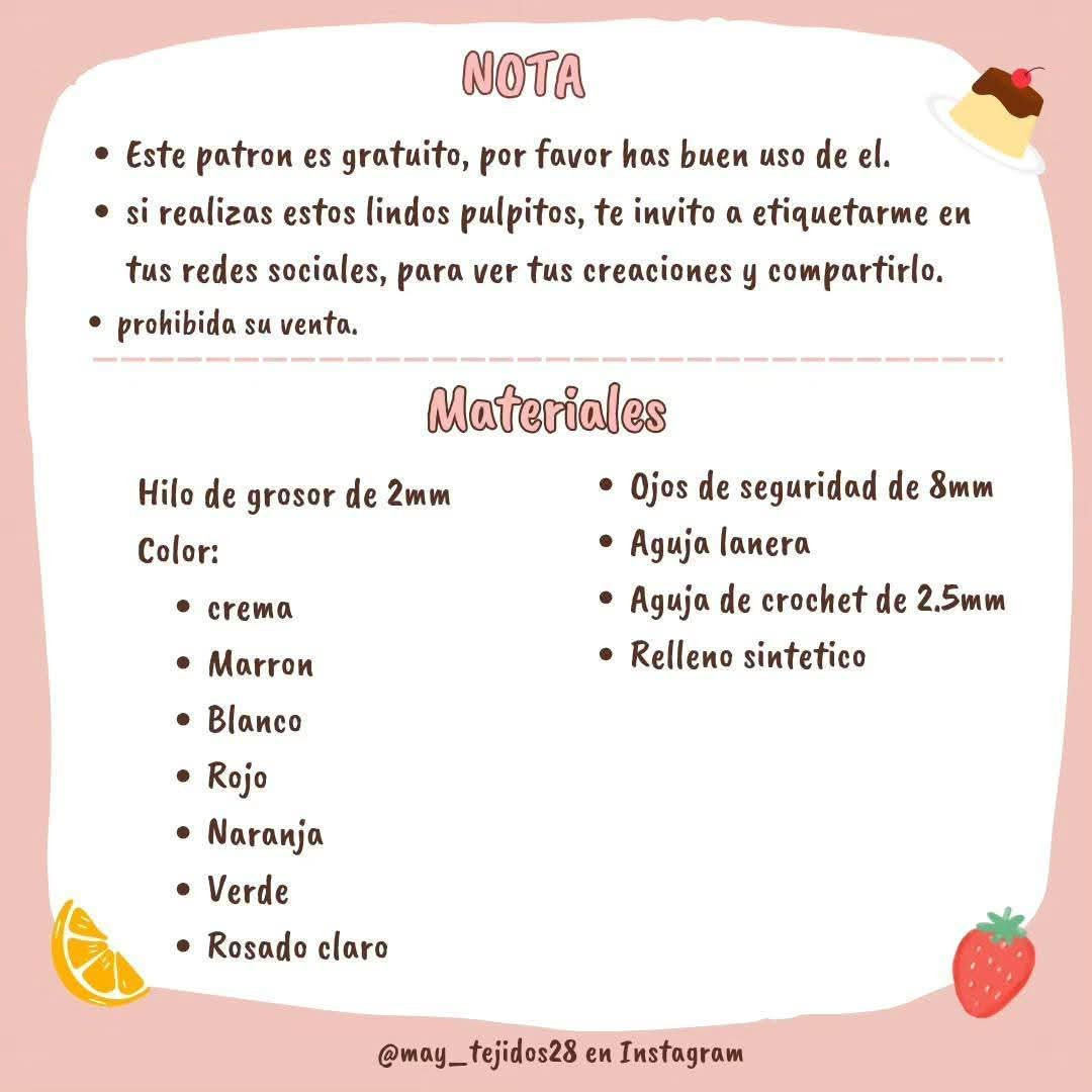 Patrón de amigurumis de pulpos tiernos y coloridos para principiantes