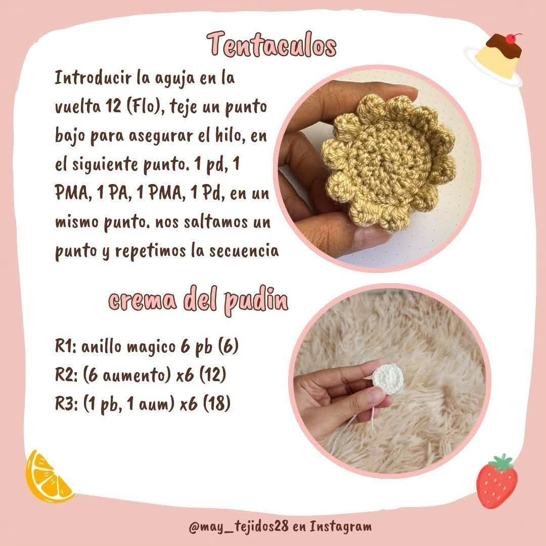 Patrón de amigurumis de pulpos tiernos y coloridos para principiantes
