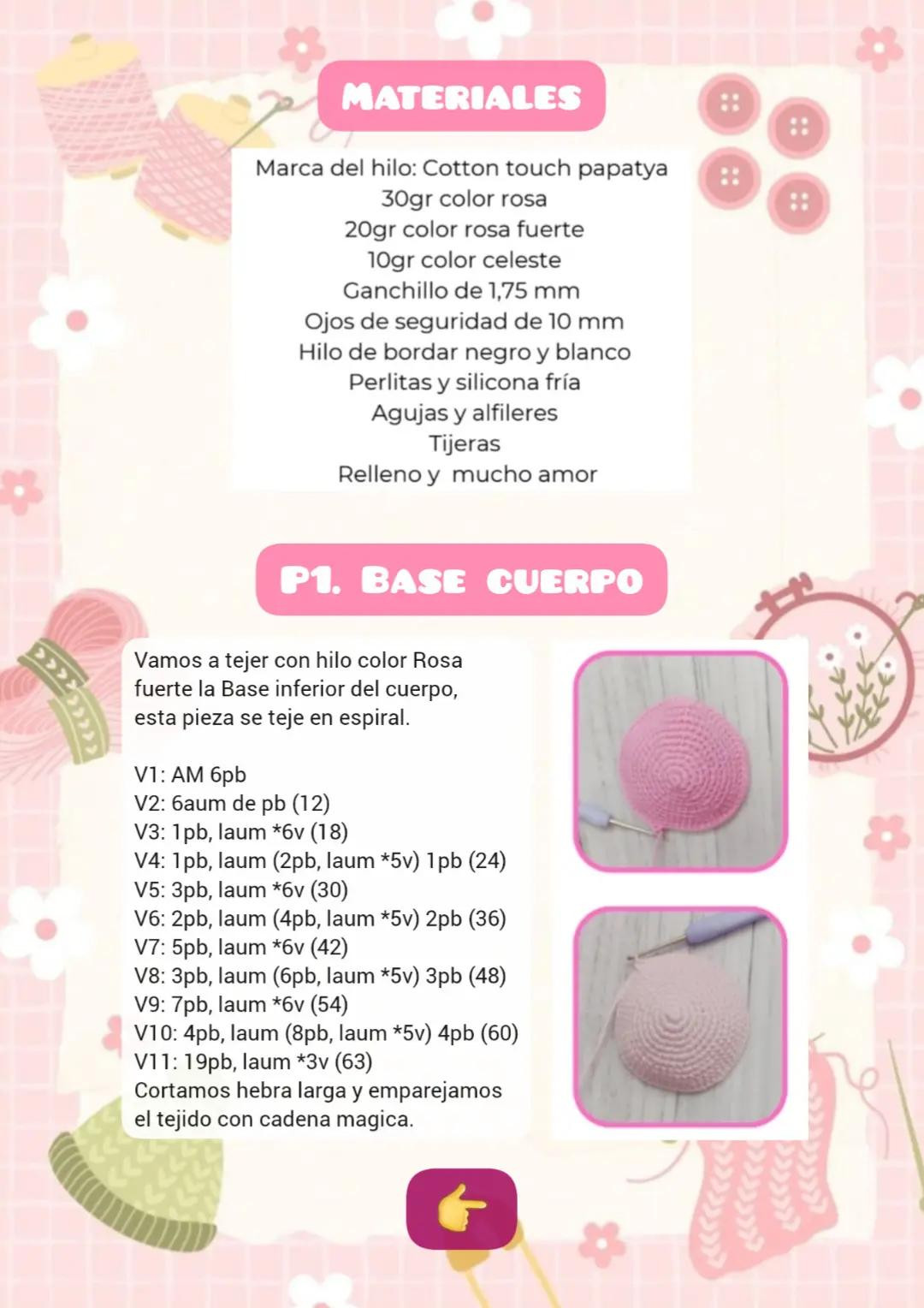 Patrón de ballena rosa adorable para crochet gratuito