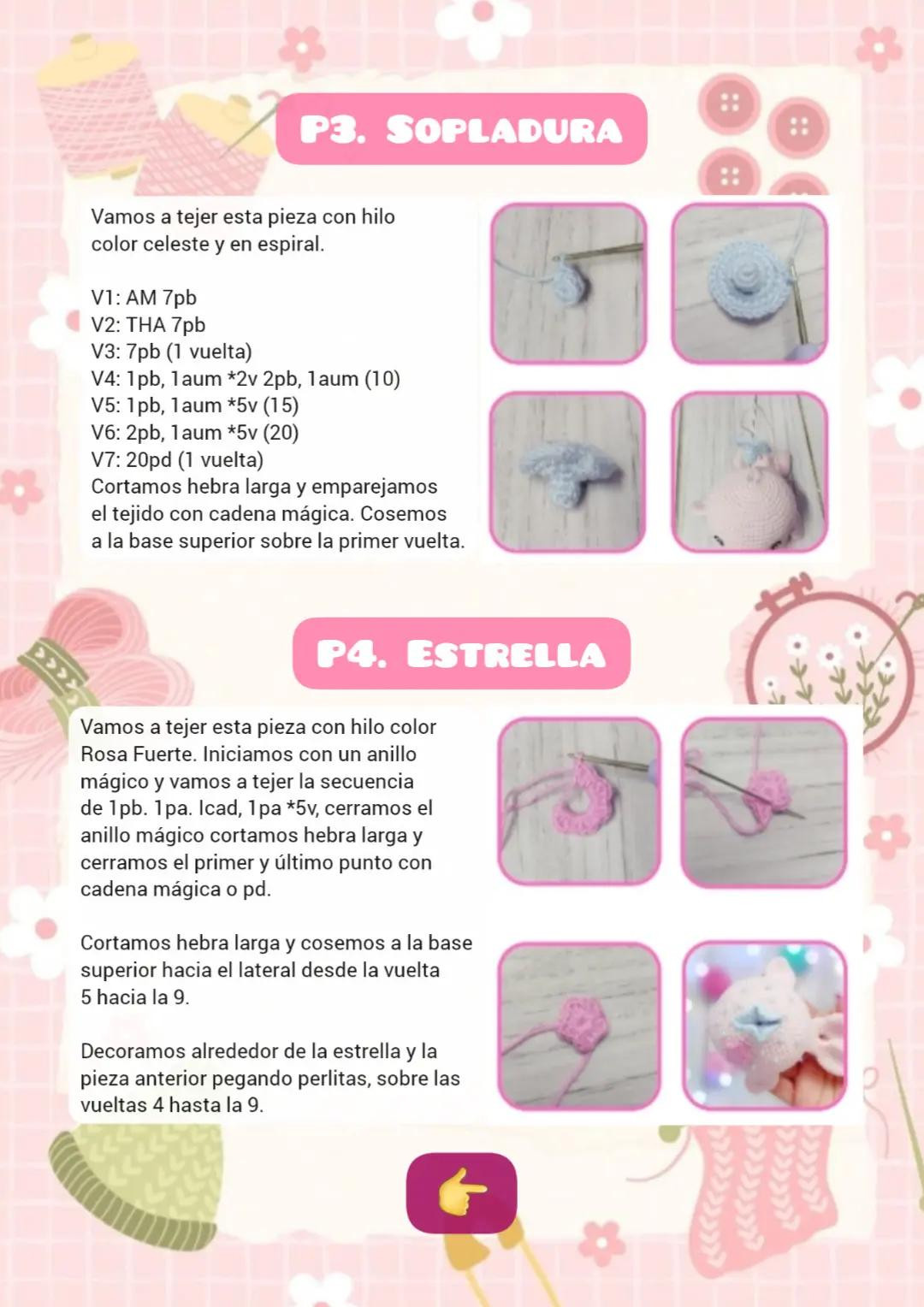 Patrón de ballena rosa adorable para crochet gratuito