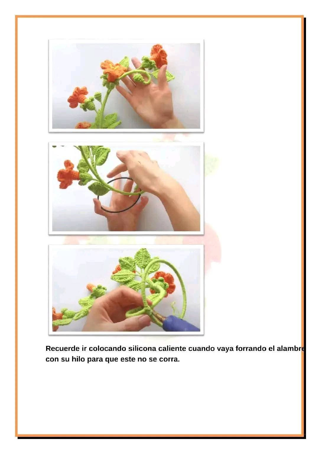 Patrón de Columpio de Flores de Ganchillo Gratis y Creativo