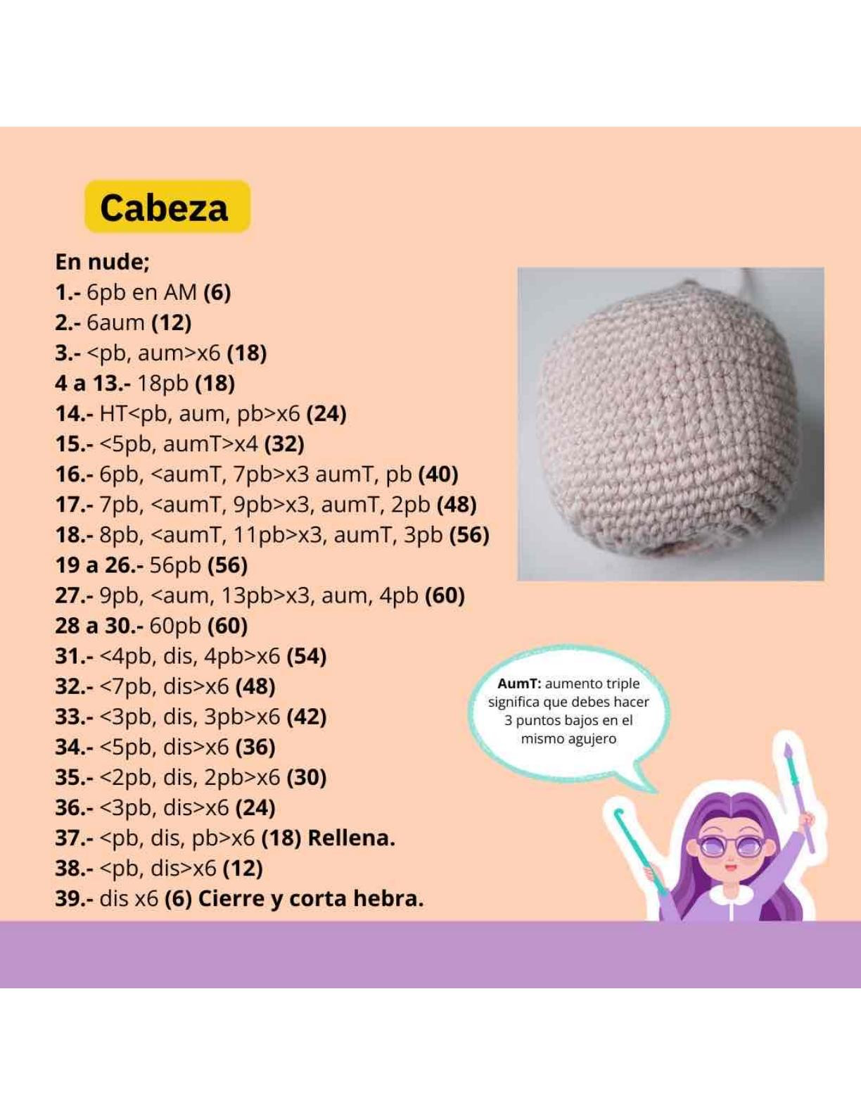 Patrón de crochet de Johnny Bravo: guía detallada para tejer amigurumi