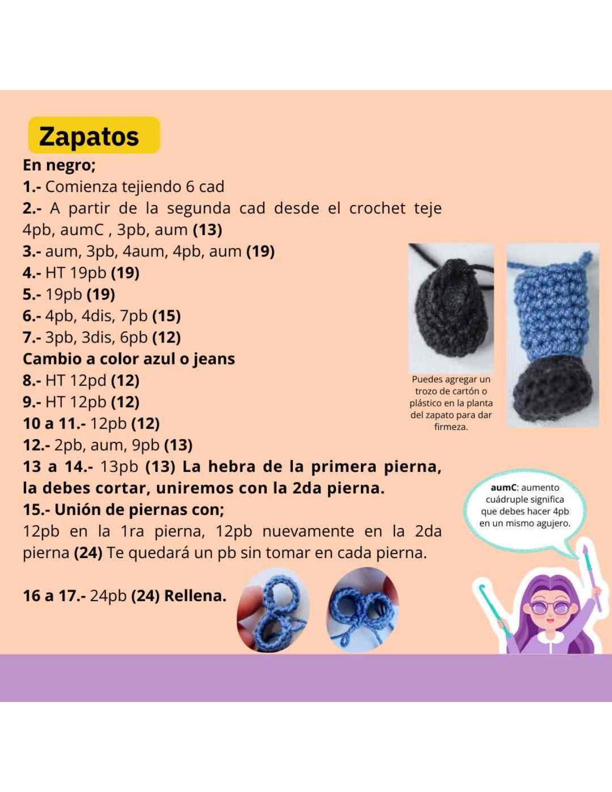 Patrón de crochet de Johnny Bravo: guía detallada para tejer amigurumi