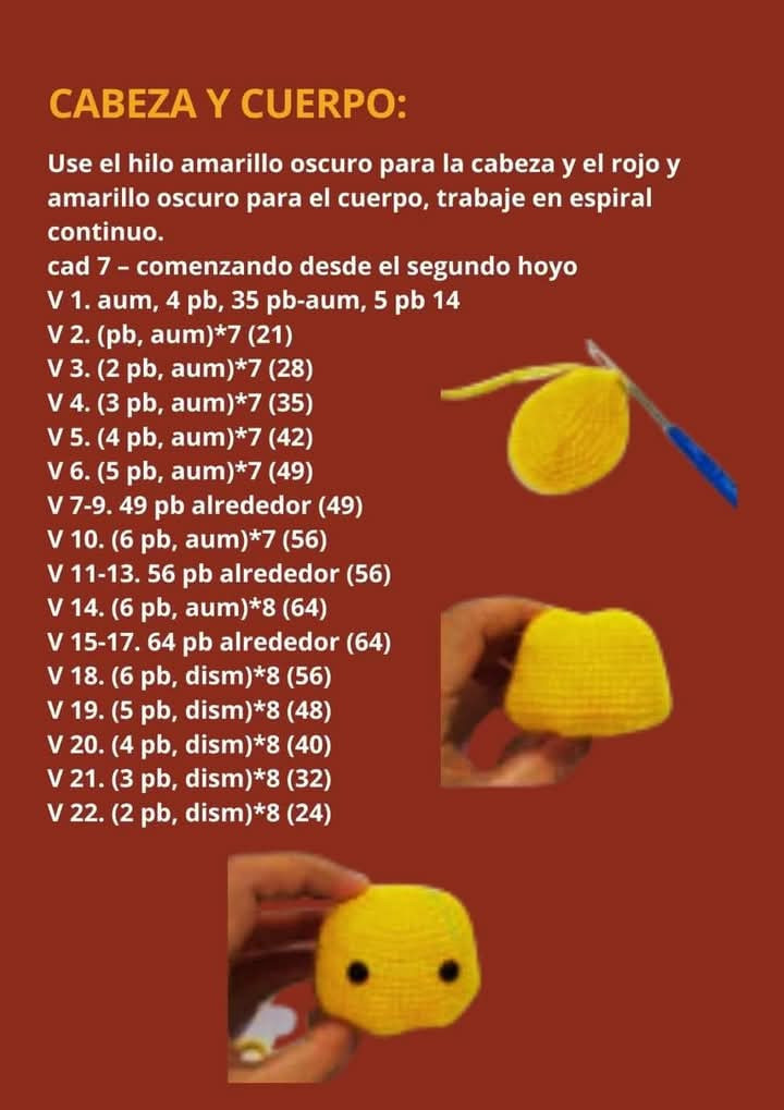 Patrón de crochet de osito con tarro de miel en la mano
